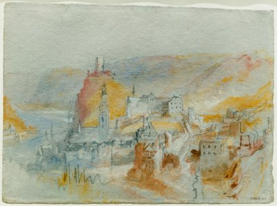 Cochem seen from above the Endertal by Joseph Mallord William Turner