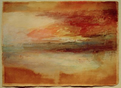 Sunset on the Coast near Margate (?) by Joseph Mallord William Turner