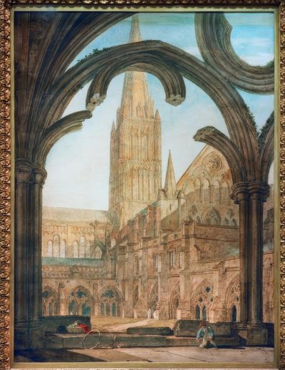 South View from the Cloisters, Salisbury Cathedral by Joseph Mallord William Turner