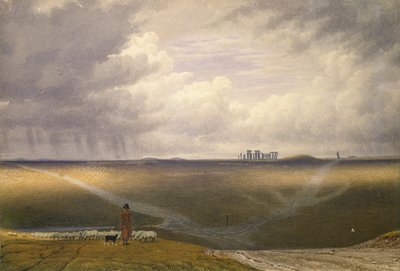 Stonehenge-A Showery Day, early 19th century by Joseph Mallord William Turner