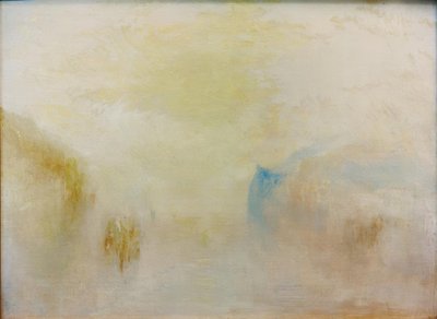 Sunrise with a Boat between Headlands by Joseph Mallord William Turner