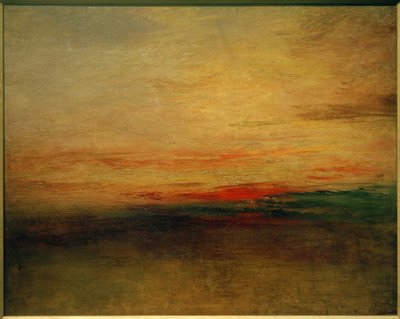 Sunset(?) by Joseph Mallord William Turner