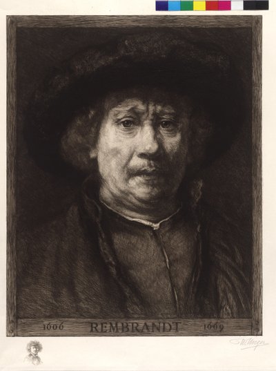 Self-portrait of Rembrandt by William Unger