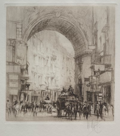 Arco San Carlo, Naples by William Walcot
