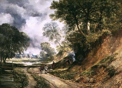 Gypsies Camping by a Path by William West