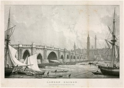 London Bridge by William Westall