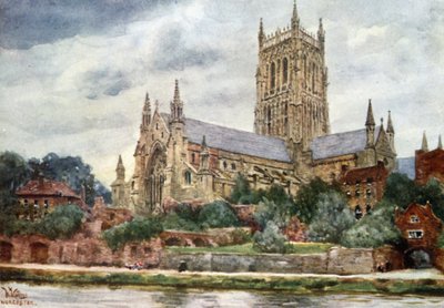 Worcester, the Cathedral by William Wiehe Collins