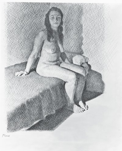 Seated Nude, c.1968-74 by William Wilkins