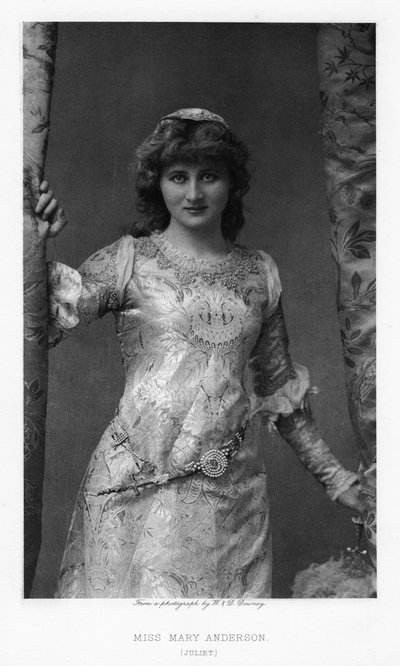 Mary Anderson, American actress by William and Daniel Downey