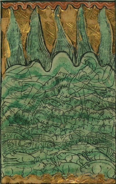 The Flood of Noah (Genesis 7-11-24) by William de Brailes
