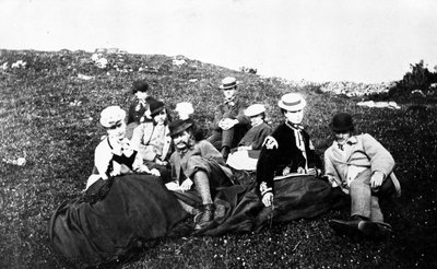 A Victorian Walking Party, c.1860-80 by Willoughby Wallace Hooper