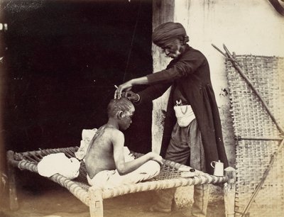 Indian Barber by Willoughby Wallace Hooper