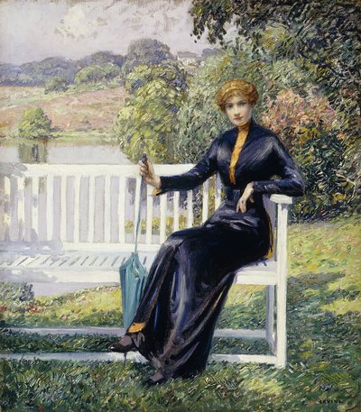 Lois in the Garden by Wilson Henry Irvine