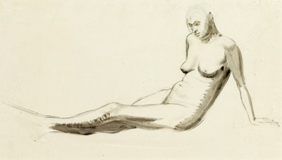 Seated Nude, c.1919 by Winifred Knights