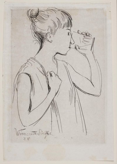 Drinking Young Girl by Winnaretta Singer