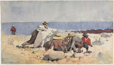 A Clam-Bake, 1873 by Winslow Homer