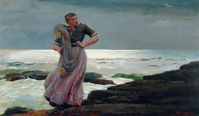 A Light on the Sea, 1897 by Winslow Homer
