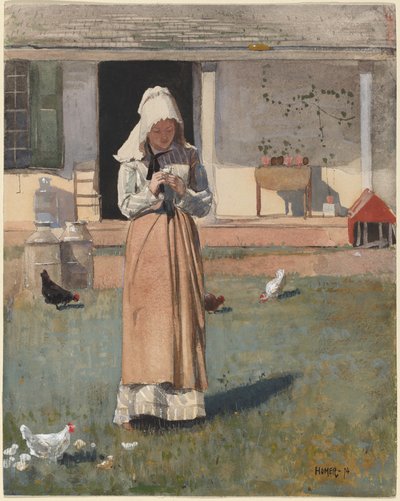 A Sick Chicken by Winslow Homer