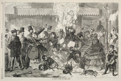 A Snow Slide in the City, 1860 by Winslow Homer