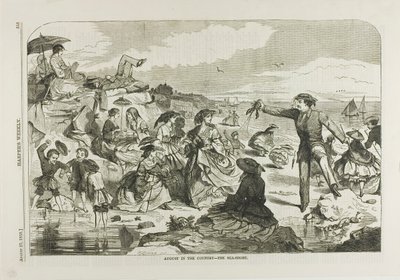 August in the Country—The Seashore by Winslow Homer