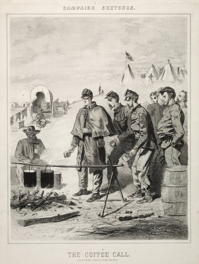Campaign Sketches: The Coffee Call by Winslow Homer