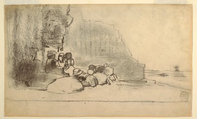 Children Playing at the Seaside, Cullercoats, England by Winslow Homer