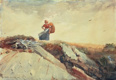 Down the Cliff by Winslow Homer