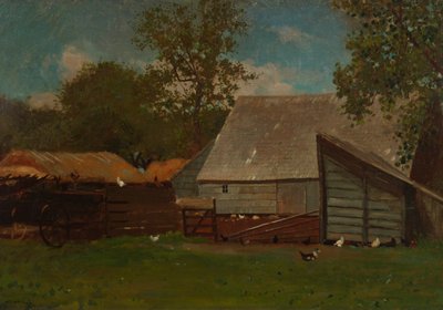 Farmyard with Ducks and Chickens by Winslow Homer