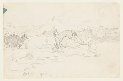 Fishermen Beaching a Dory by Winslow Homer