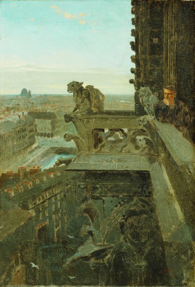 Gargoyles at Notre Dame by Winslow Homer
