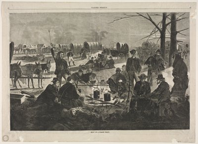 Halt of the Wagon Train by Winslow Homer