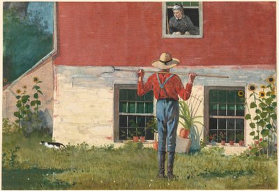 In the Garden (Rustic Courtship) by Winslow Homer