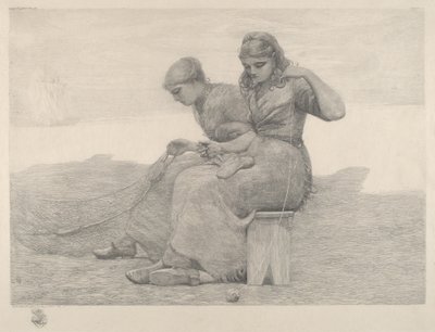 Mending Nets by Winslow Homer