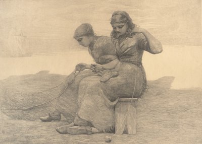 Mending the Tears, 1888 by Winslow Homer
