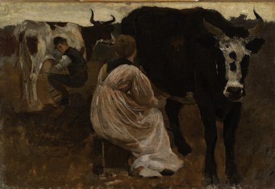 Milking by Winslow Homer