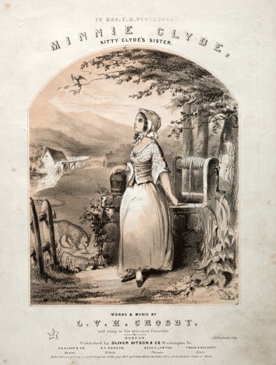 Minnie Clyde - Sheet Music Cover by Winslow Homer