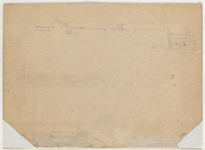 Roof Line [verso], 1862 by Winslow Homer