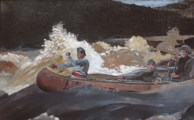 Shooting the Rapids, Saguenay River by Winslow Homer