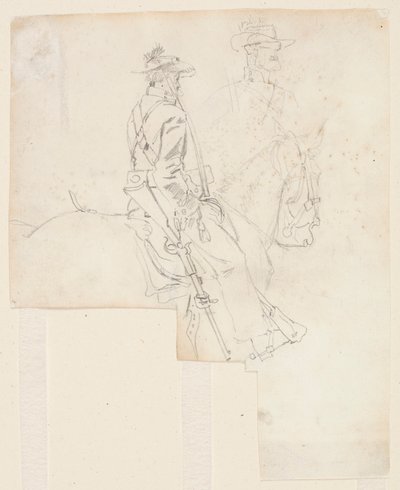 Side View of a Mounted Officer by Winslow Homer