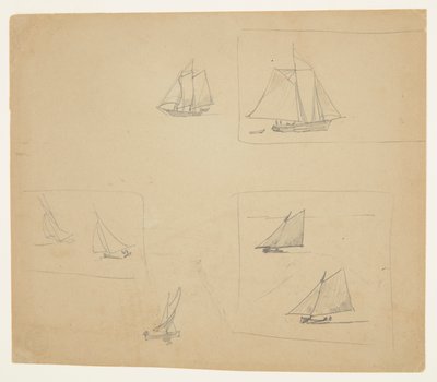 Sketches of Sailing Craft by Winslow Homer