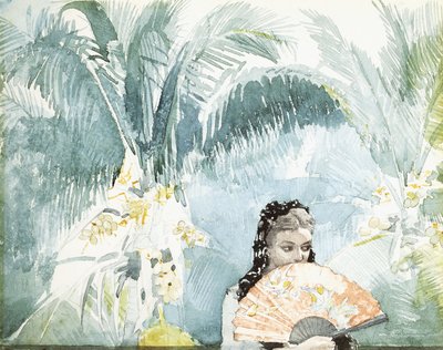 Spanish Girl with Fan, 1885 by Winslow Homer