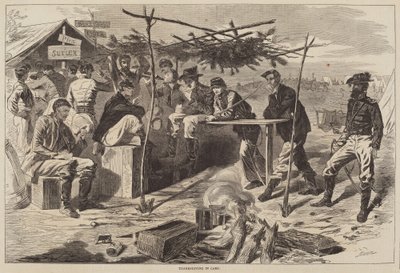 Thanksgiving in Camp by Winslow Homer