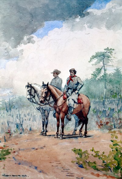Two Federal Scouts, 1887 by Winslow Homer