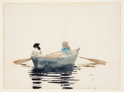 Two Girls in a Rowboat by Winslow Homer