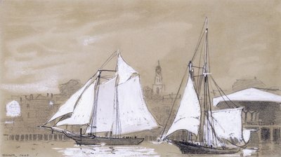 Two Schooners by Winslow Homer