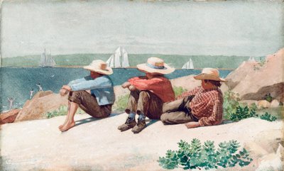 Watching Ships, Gloucester by Winslow Homer