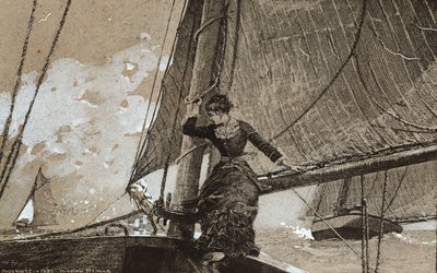 Yachting Girl, 1880 by Winslow Homer