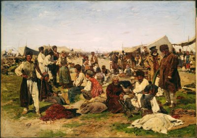 Fair in Poltava by Wladimir Jegorowitsch Makowski