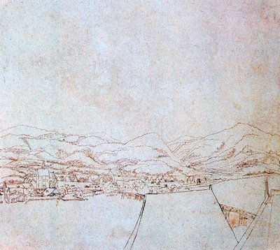 View of Urfahr, c1510-1553 by Wolf Huber