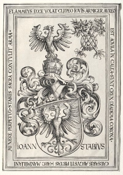 Coat of Arms of Johann Stabius by Wolf Traut